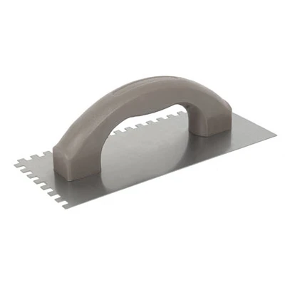 Square-Notch Wood Floor Trowel for Adhesive Application