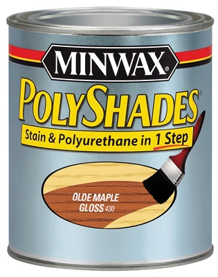 Polyshades Wood Stain, Gloss Olde Maple, Qt.