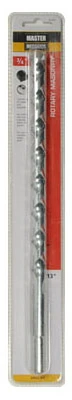 Extra Length Masonry Drill Bit, 0.75 Inch Diameter by 13 Inch Length
