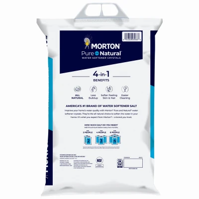 Pure and Natural Water Softening Crystals, 40 Pounds Bag