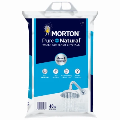 Pure and Natural Water Softening Crystals, 40 Pounds Bag