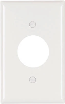 WHT 1G SGL Wall Plate