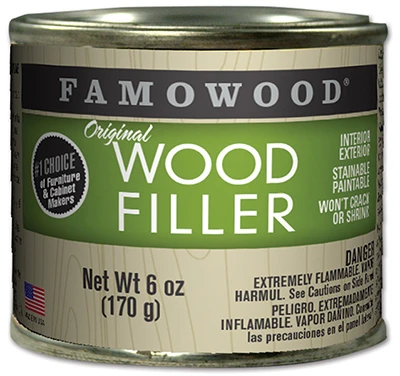 Famowood Original Wood Filler, Oak / Teak color, 1/4 Pint, 6 oz.