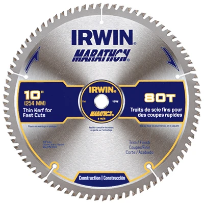 Marathon Circular Saw Blade, Carbide-Tipped, 80-Tooth x 10 In.