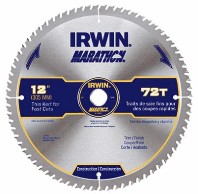 Marathon Circular Saw Blade, Carbide-Tipped, 72-Tooth x 12 In.