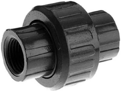 PVC Threaded Pipe Union, Gray, 3/4 In.