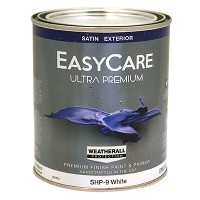 Ultra Premium WeatherAll Exterior House Paint, White Satin Acrylic, Qt.