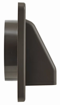 4 Inch Fresh Air Intake Vent with Removable Screen Brown Plastic