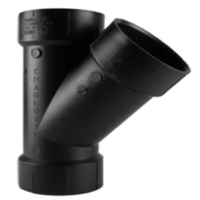 ABS/DWV Wye, Black, 2 In.