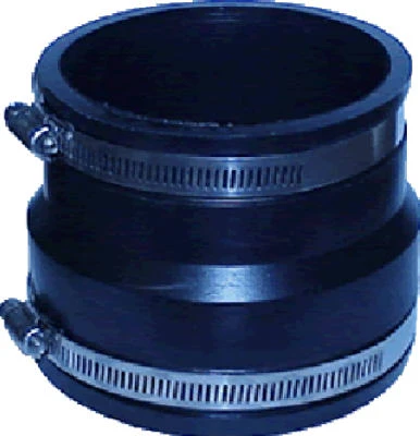 Flexible Coupling, Corrugated ADS to PVC Pipe, 4 x 4 In.