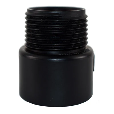 ABS/DWV Male Adapter, 4 In., MPT x Hub