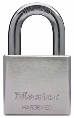 2-In. High-Security Padlock, Chrome-Plated Solid Steel Body