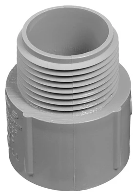 PVC Terminal Adapter, Electrical, 3/4-In.