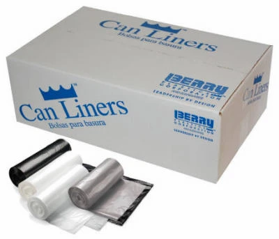 Trash Can Liners, White, 55 Gallons, 100-Ct.