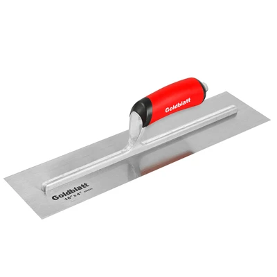 16 Inch High Carbon Steel Flat Finish Trowel for Masonry and Concrete