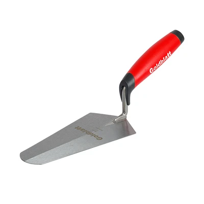 7 X 3-1/8 Inch Carbon Steel Gauging Trowel With Ergonomic Handle