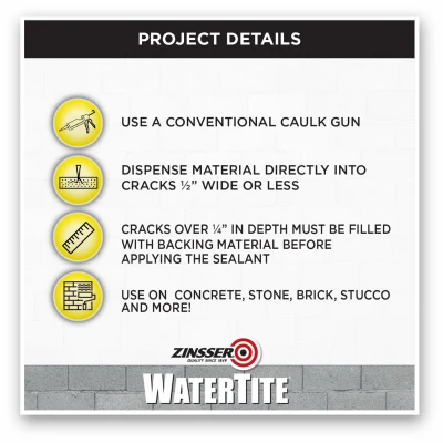 Polyurethane Sealant, 12 Ounce Tube, Weather Resistant, Durable Construction Adhesive