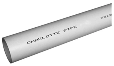 Schedule 40 DWV PVC Pipe, Foam Core, Plain End, 4 In. x 10 Ft.