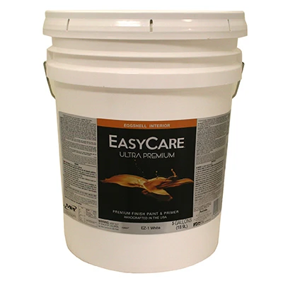 Ultra Premium Interior Latex Paint & Primer, White Eggshell, 5 Gallons