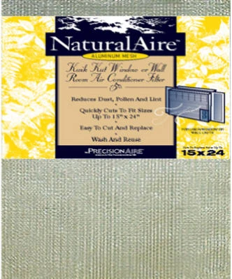 Kwik Kut Expanded Aluminum Air Conditioner Filter, 15x24x3/8-In.