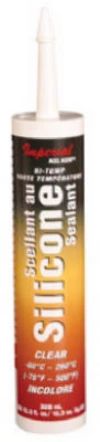 High-Temp Silicone Sealant, Clear, 10.3 oz.