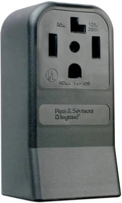Pass & Seymour Surface Outlet 30A 125/250V 4W