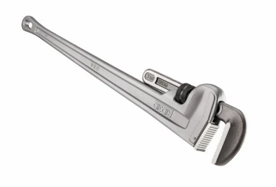 18-Inch Aluminum Pipe Wrench with 2.5-Inch Jaw Capacity Durable Lightweight