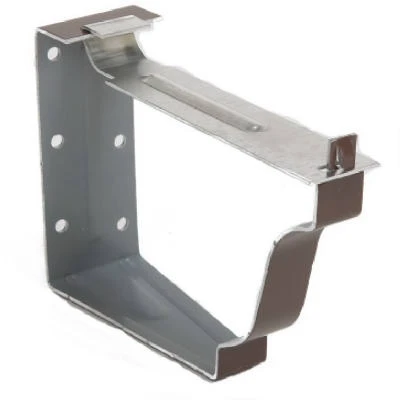 Snap Lok Fascia Bracket, Brown Aluminum, 5 In., 4-Pk.