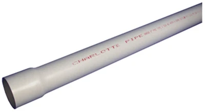 Schedule 40 DWV PVC Pressure Pipe, Bell End, 480 PSI, 3/4 In. x 20 Ft.