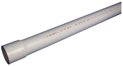 Schedule 40 DWV PVC Pressure Pipe, Bell End, 450 PSI, 1 In. x 20 Ft.