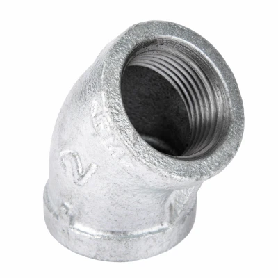 2 In. Galvanized Pipe 45 Degree Elbow