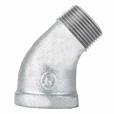 1/2 In. Galvanized Pipe 45 Degree Street Elbow