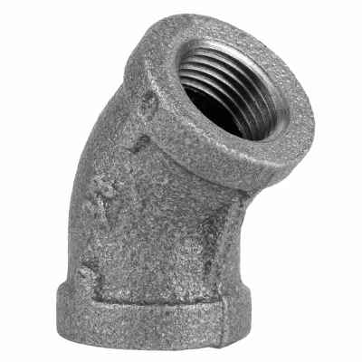 3/8 In. Black Pipe 45 Degree Elbow