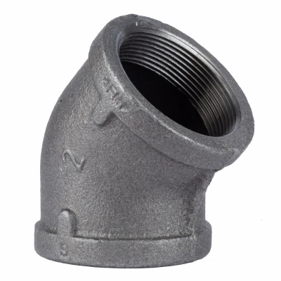 2 In. Black Pipe 45 Degree Elbow