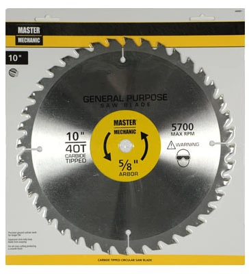 Smooth-Cut Combo Circular Saw Blade, 40-Tooth x 10 In.