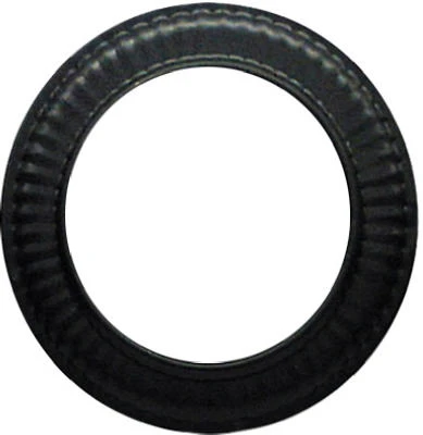 Black Stove Pipe Trim Collar, 24 Gauge, 5 In.