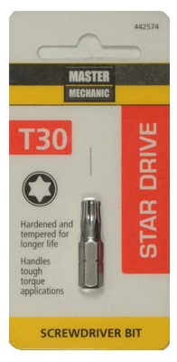 Torx T30 Insert Bit Tip, 1 In.