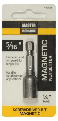 Magnetic Nut Driver, 5/16-inch X 1-7/8-inch For Fasteners