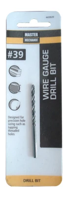 #39 2-3/8-inch Black Oxide Wire Gauge Drill Bit