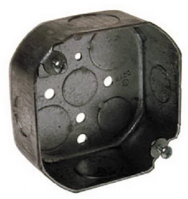 Octagon Electrical Box, 4 x 1-1/2 In. Deep