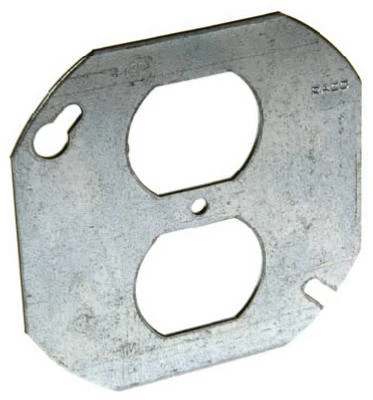4 In. Duplex Receptacle Octagon Cover