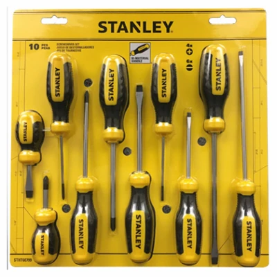 10-Pc. Standard Fluted Screwdriver Set
