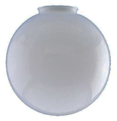 White Polycarbonate Globe, 6-In.