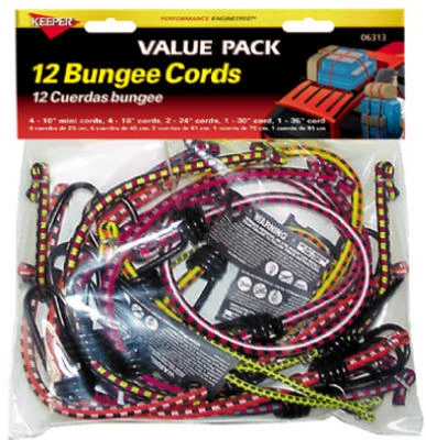 12-Pc. Bungee Cord Assortment