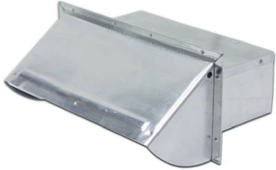 HVAC Wall Cap, Aluminum, 3-1/4 x 10 In.