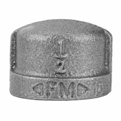 1/2 In. Black Pipe Cap