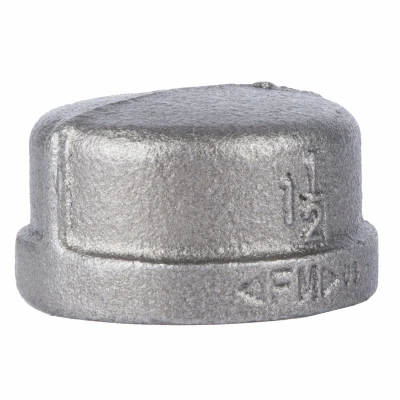 1-1/2 In. Black Pipe Cap