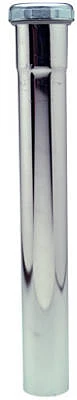 1-1/2-inch O.d. Tube Slip Joint X 12-inch Chrome Kitchen Drain Extension Tube