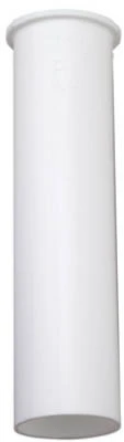 Flanged Kitchen Drain Tailpiece, White Plastic, 1.5 O.d. Tube X 6-inch