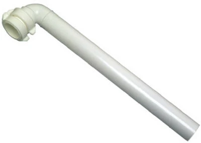 15-inch White Plastic Lavatory/kitchen Drain Arm With Adaptor
